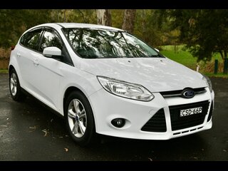 2014  Ford Focus Trend Hatchback (White) Pre-Owned Car Thumbnail